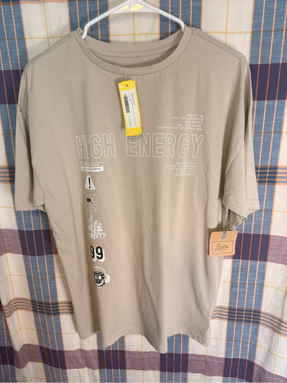 Bixby Nomad High Energy Graphic Tee - Beige by Bixby